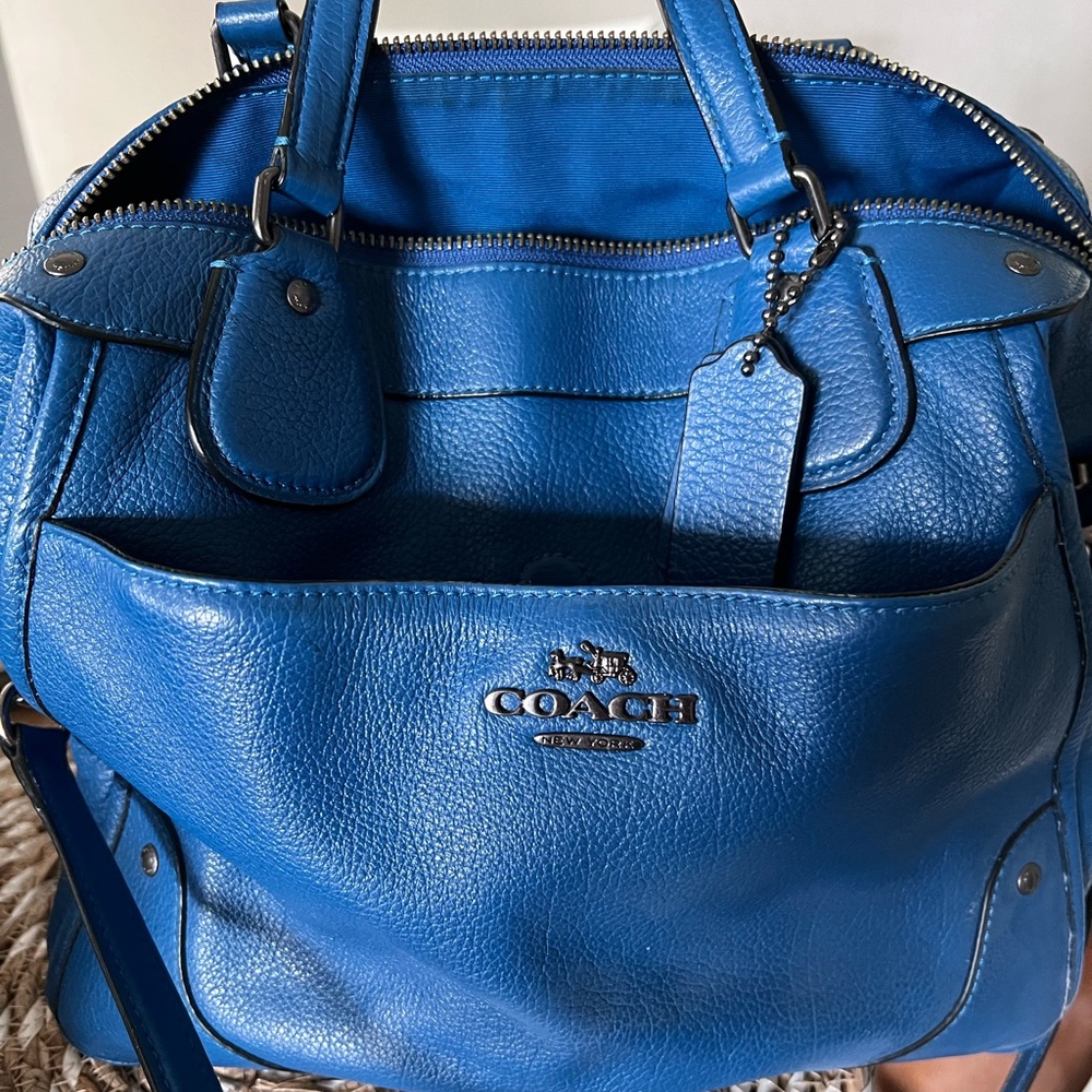 Blue Authentic Coach Bag - image 2